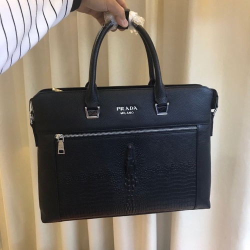 Replica Prada AAA Man Handbags #877976 $118.00 USD for Wholesale