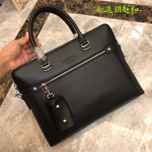 Replica Prada AAA Man Handbags #877977 $118.00 USD for Wholesale