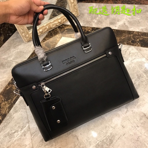 Replica Prada AAA Man Handbags #877977 $118.00 USD for Wholesale