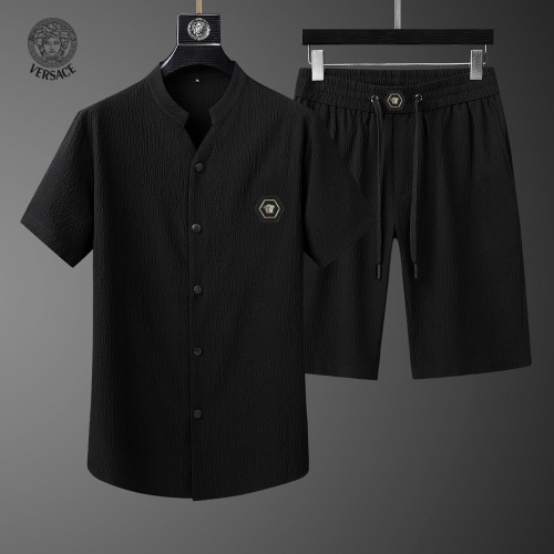 Versace Tracksuits Short Sleeved For Men #878011 $68.00 USD, Wholesale Replica Versace Tracksuits