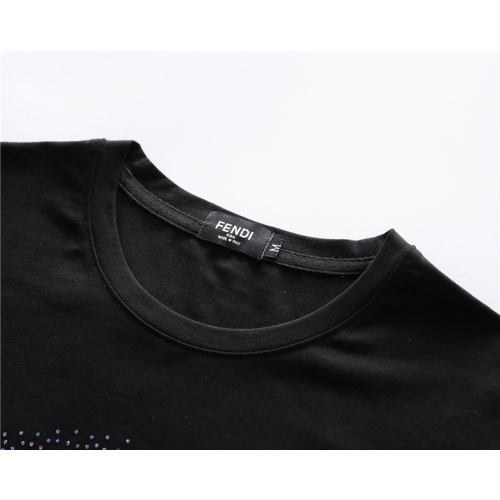 Replica Fendi T-Shirts Short Sleeved For Men #878026 $25.00 USD for Wholesale