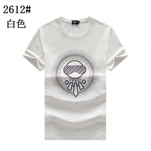 Fendi T-Shirts Short Sleeved For Men #878027 $25.00 USD, Wholesale Replica Fendi T-Shirts