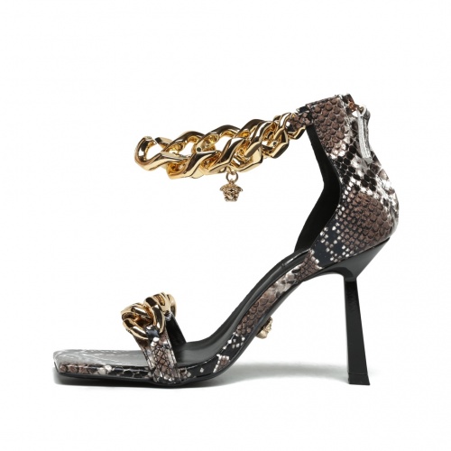 Replica Versace High-Heeled Shoes For Women #878230 $82.00 USD for Wholesale