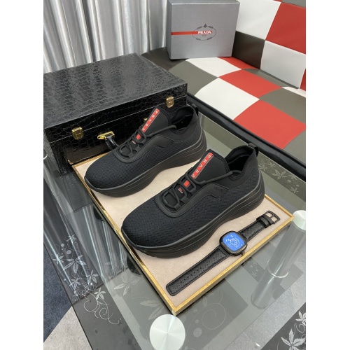 Replica Prada Casual Shoes For Men #878278 $88.00 USD for Wholesale