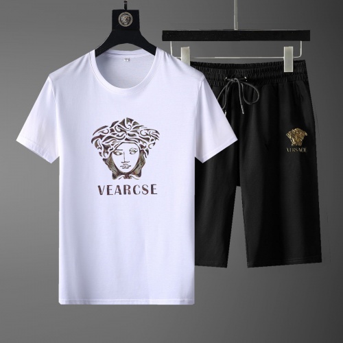 Versace Tracksuits Short Sleeved For Men #878351 $52.00 USD, Wholesale Replica Versace Tracksuits