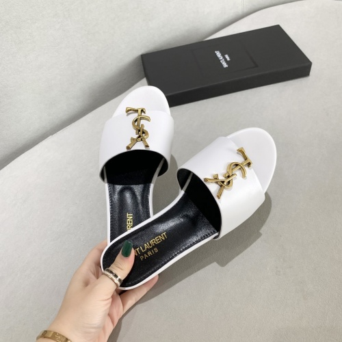 Replica Yves Saint Laurent YSL Slippers For Women #878416 $80.00 USD for Wholesale