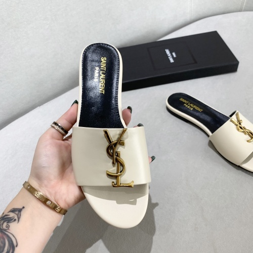Replica Yves Saint Laurent YSL Slippers For Women #878417 $80.00 USD for Wholesale