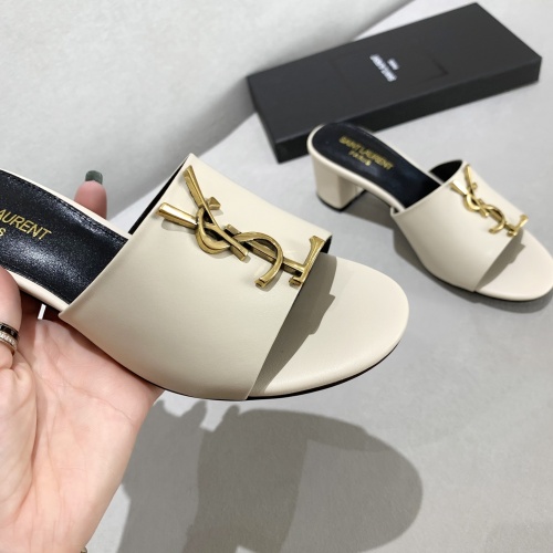 Replica Yves Saint Laurent YSL Slippers For Women #878428 $82.00 USD for Wholesale