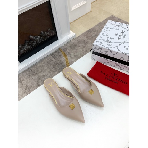 Replica Valentino Slippers For Women #878450 $76.00 USD for Wholesale