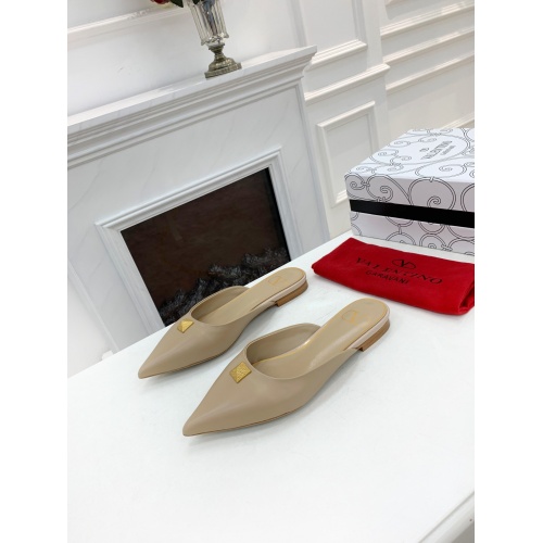 Replica Valentino Slippers For Women #878451 $76.00 USD for Wholesale