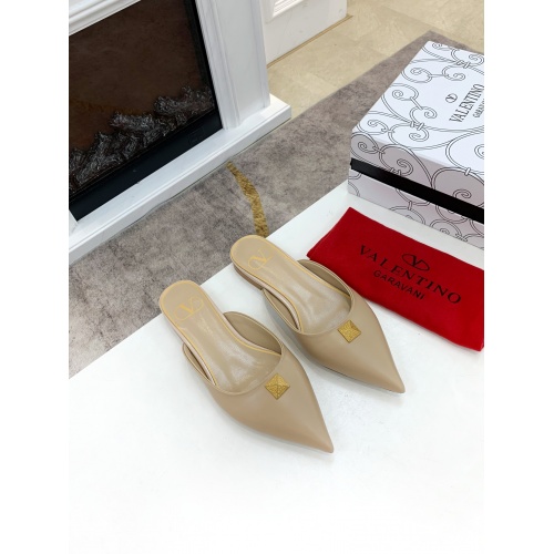 Replica Valentino Slippers For Women #878451 $76.00 USD for Wholesale