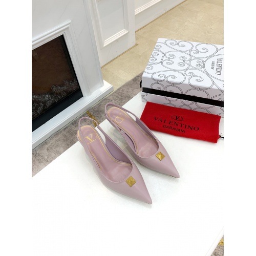 Replica Valentino High-Heeled Shoes For Women #878470 $82.00 USD for Wholesale