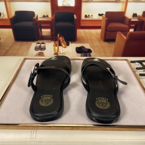 Replica Versace Slippers For Men #878630 $45.00 USD for Wholesale