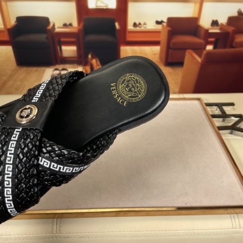 Replica Versace Slippers For Men #878631 $45.00 USD for Wholesale