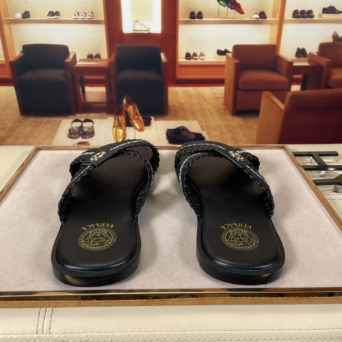Replica Versace Slippers For Men #878631 $45.00 USD for Wholesale