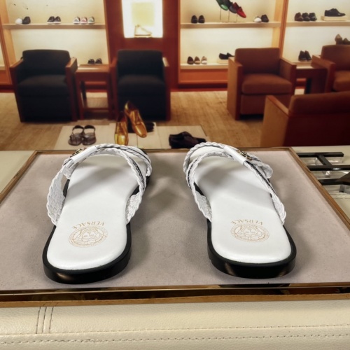 Replica Versace Slippers For Men #878632 $45.00 USD for Wholesale