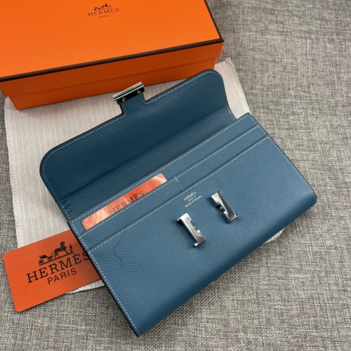 Replica Hermes AAA Quality Wallets For Women #879032 $65.00 USD for Wholesale