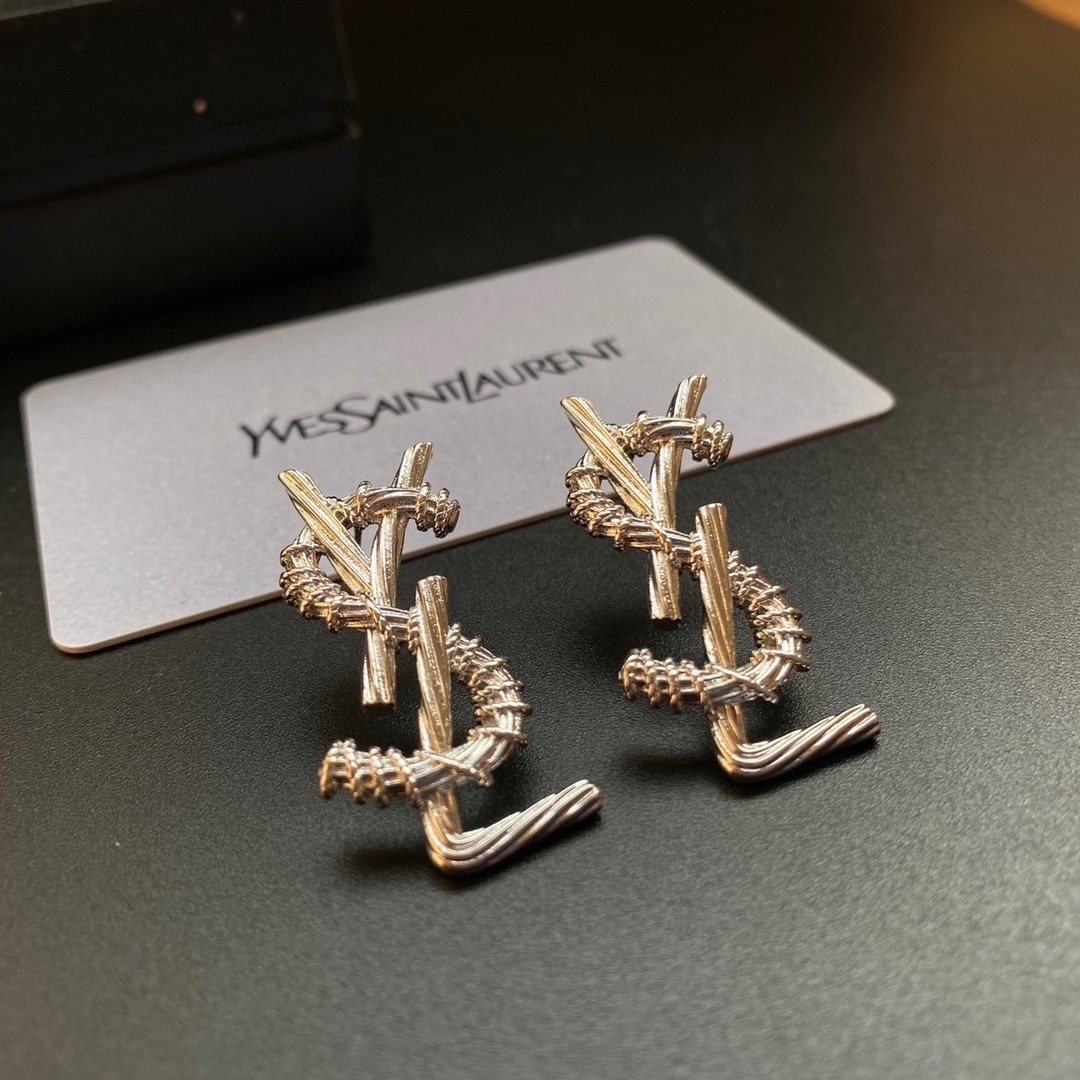 ysl earrings studs