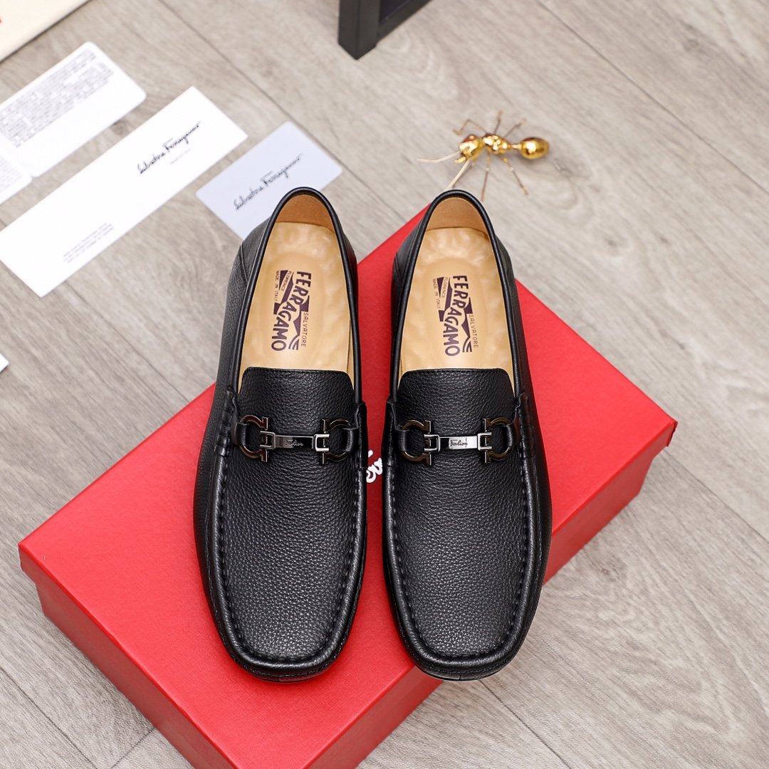 Ferragamo Leather Shoes For Men #873629 $82.00 USD, Wholesale Replica ...