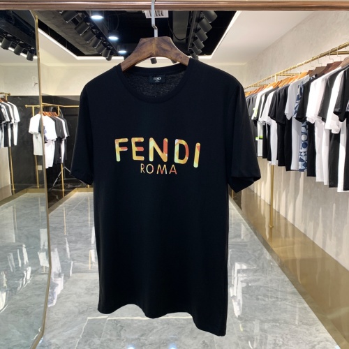 Fendi T-Shirts Short Sleeved For Men #879607 $40.00 USD, Wholesale Replica Fendi T-Shirts