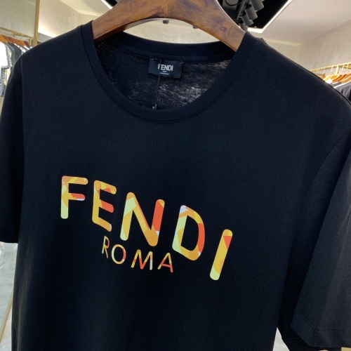 Replica Fendi T-Shirts Short Sleeved For Men #879607 $40.00 USD for Wholesale