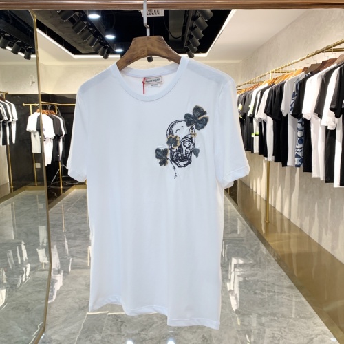 Alexander McQueen T-shirts Short Sleeved For Men #879608 $40.00 USD, Wholesale Replica Alexander McQueen T-shirts