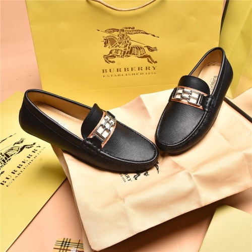 Replica Burberry Leather Shoes For Men #879611 $80.00 USD for Wholesale