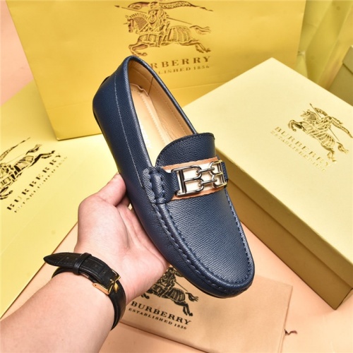 Replica Burberry Leather Shoes For Men #879612 $80.00 USD for Wholesale