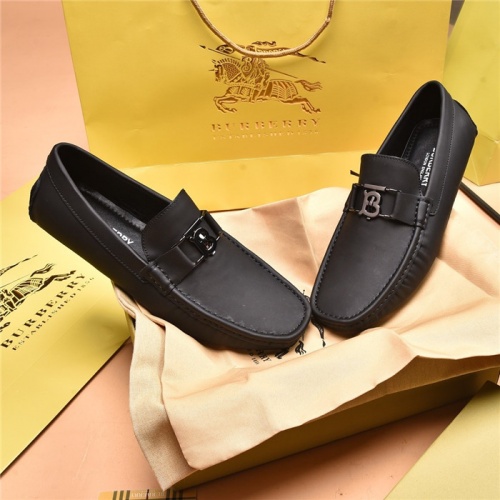 Replica Burberry Leather Shoes For Men #879613 $80.00 USD for Wholesale