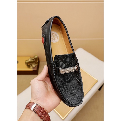 Replica Versace Leather Shoes For Men #879624 $68.00 USD for Wholesale