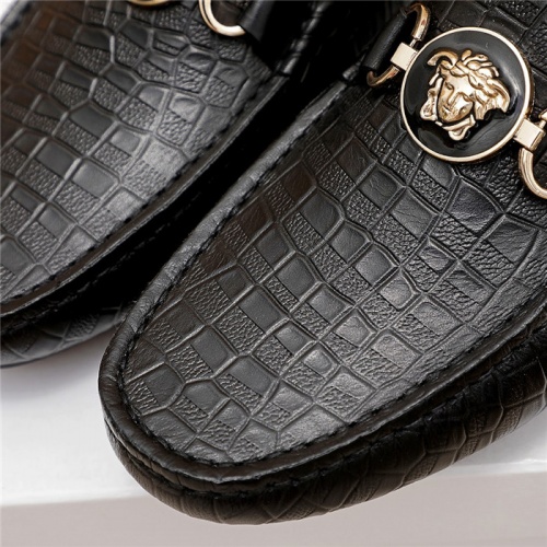 Replica Versace Leather Shoes For Men #879625 $68.00 USD for Wholesale