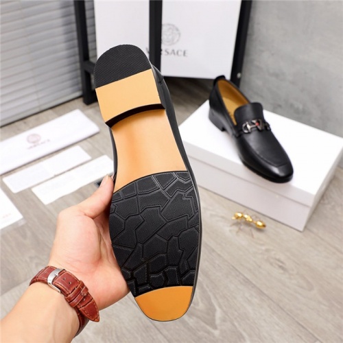 Replica Versace Leather Shoes For Men #880000 $80.00 USD for Wholesale