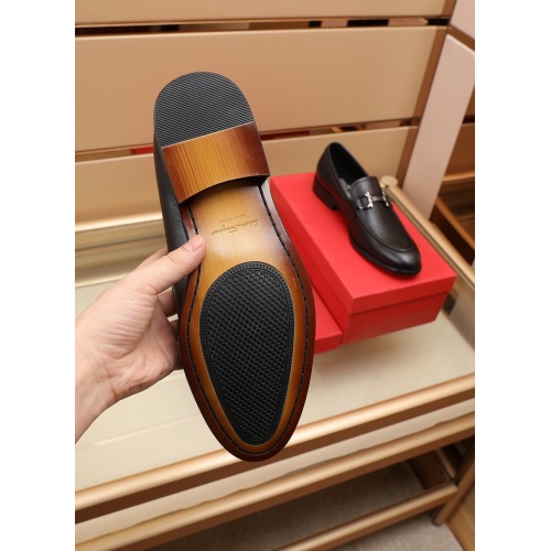 Replica Salvatore Ferragamo Leather Shoes For Men #880018 $82.00 USD for Wholesale
