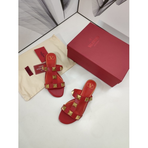 Replica Valentino Slippers For Women #880263 $68.00 USD for Wholesale