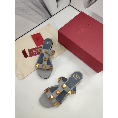 Replica Valentino Slippers For Women #880266 $68.00 USD for Wholesale