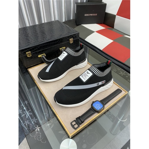 Armani Casual Shoes For Men #880279 $68.00 USD, Wholesale Replica Armani Casual Shoes