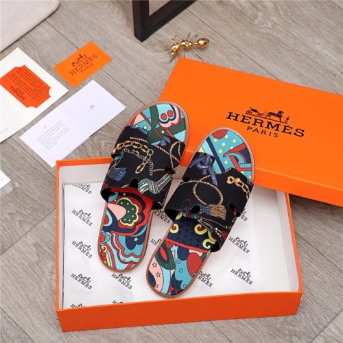 Replica Hermes Slippers For Men #880297 $48.00 USD for Wholesale