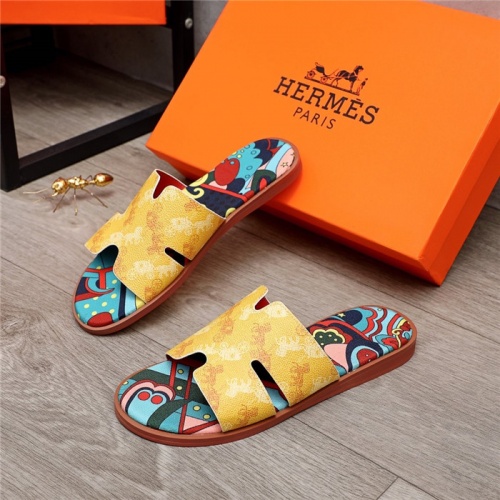 Hermes Slippers For Men #880301 $48.00 USD, Wholesale Replica Hermes Slippers