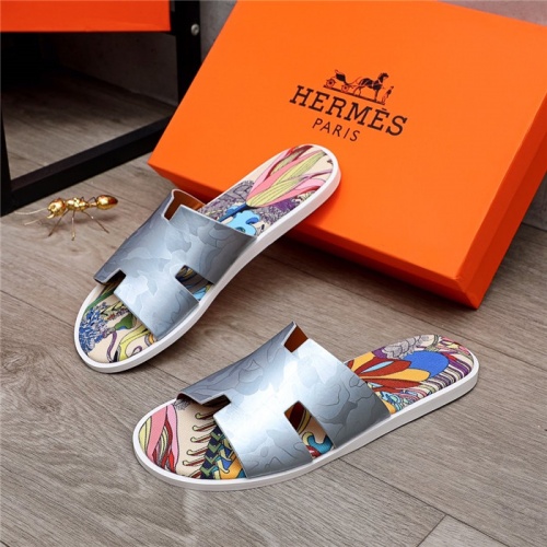 Replica Hermes Slippers For Men #880304 $48.00 USD for Wholesale
