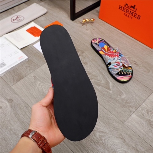 Replica Hermes Slippers For Men #880305 $48.00 USD for Wholesale