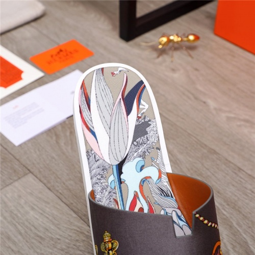 Replica Hermes Slippers For Men #880307 $48.00 USD for Wholesale