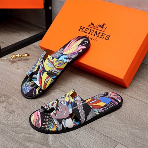 Hermes Slippers For Men #880308 $48.00 USD, Wholesale Replica Hermes Slippers