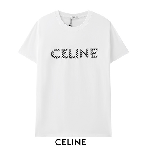 Celine T-Shirts Short Sleeved For Men #880475 $32.00 USD, Wholesale Replica Celine T-Shirts