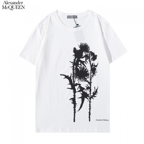 Alexander McQueen T-shirts Short Sleeved For Men #880526 $27.00 USD, Wholesale Replica Alexander McQueen T-shirts