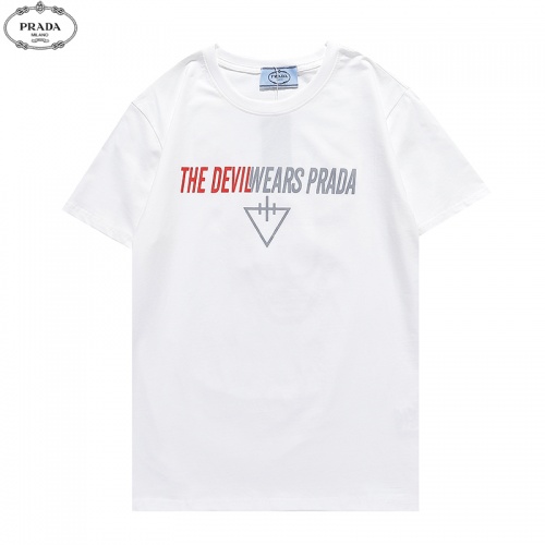 Prada T-Shirts Short Sleeved For Men #880546 $27.00 USD, Wholesale Replica Prada T-Shirts