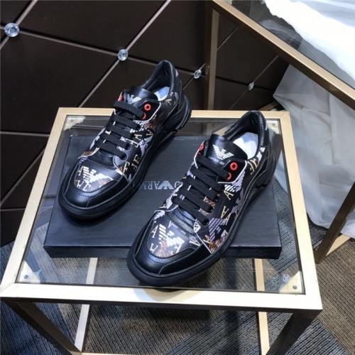 Armani Casual Shoes For Men #880570 $80.00 USD, Wholesale Replica Armani Casual Shoes
