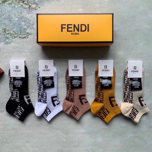 Replica Fendi Socks #880646 $27.00 USD for Wholesale