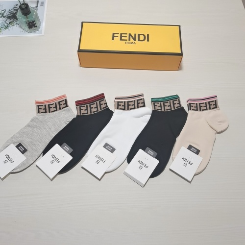 Fendi Socks #880648 $27.00 USD, Wholesale Replica Fendi Socks