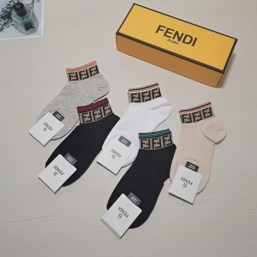 Replica Fendi Socks #880648 $27.00 USD for Wholesale