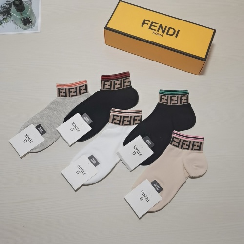 Replica Fendi Socks #880648 $27.00 USD for Wholesale